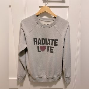 SPIRITUAL GANGSTER cosy crew neck sweater in size small. 100% cotton